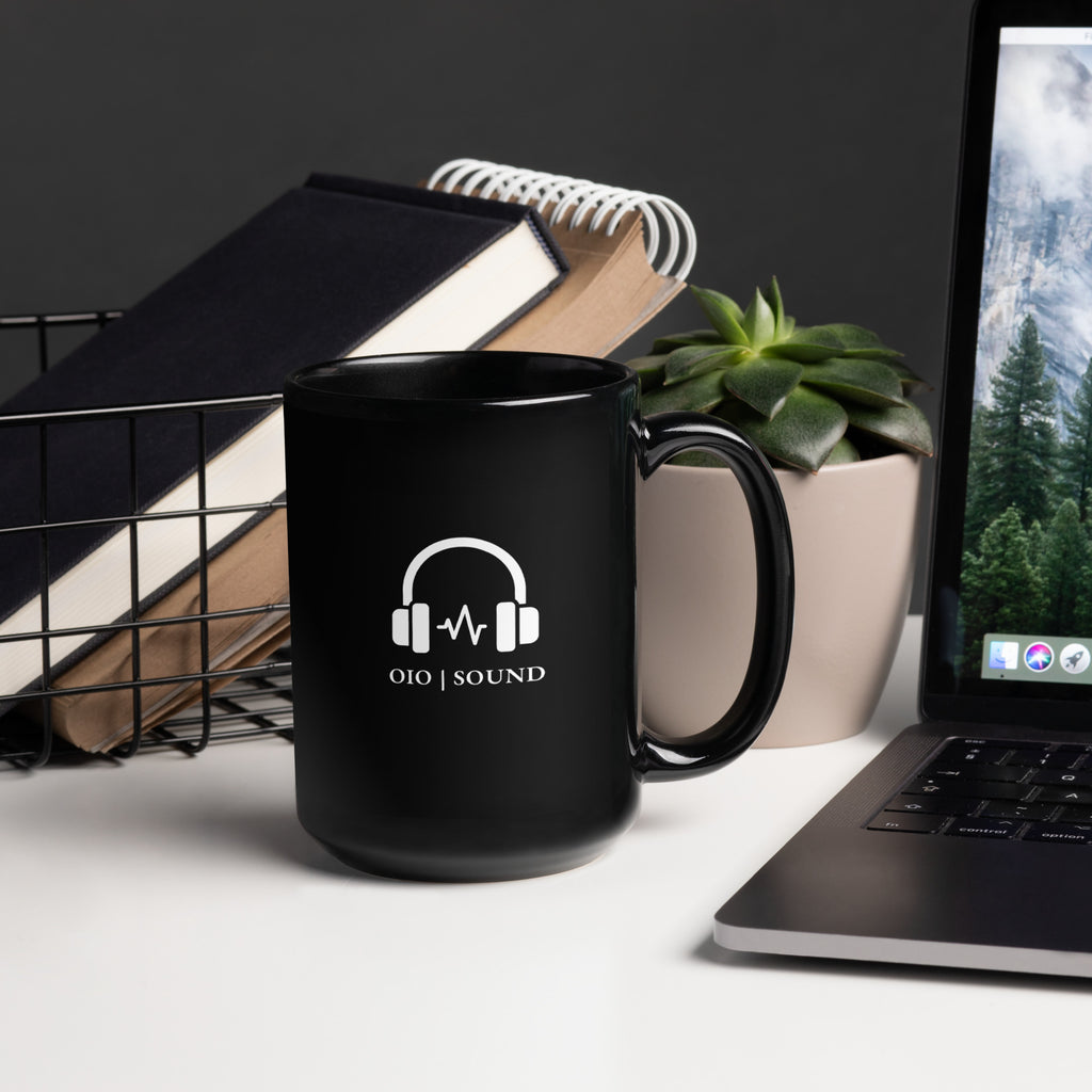 OIO | SOUND BLACK GLOSSY MUG